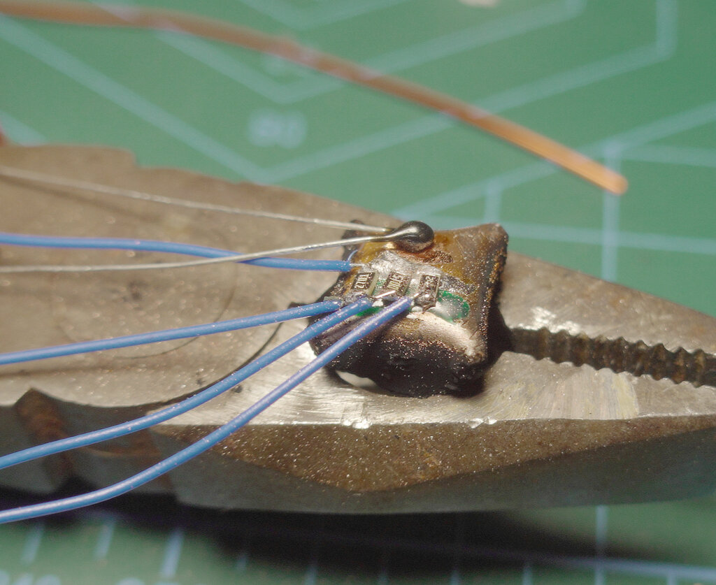 The folded copper absorber plate with soot coating