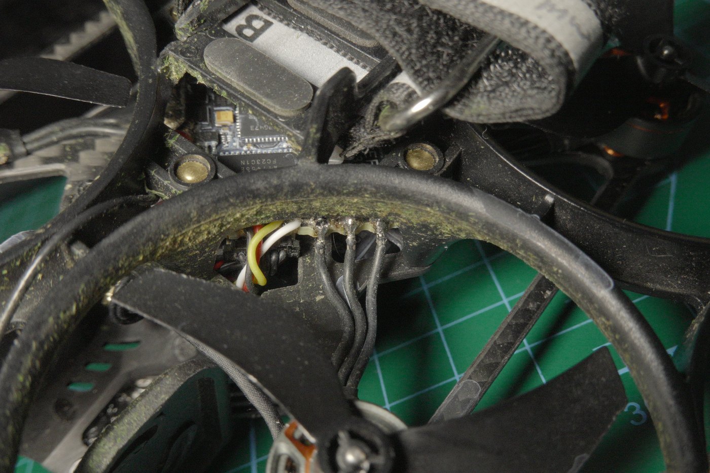 The receiver tucked into the frame